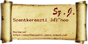 Szentkereszti János névjegykártya